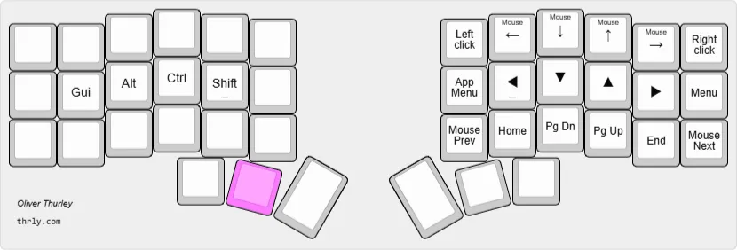 Custom corne nav layer
