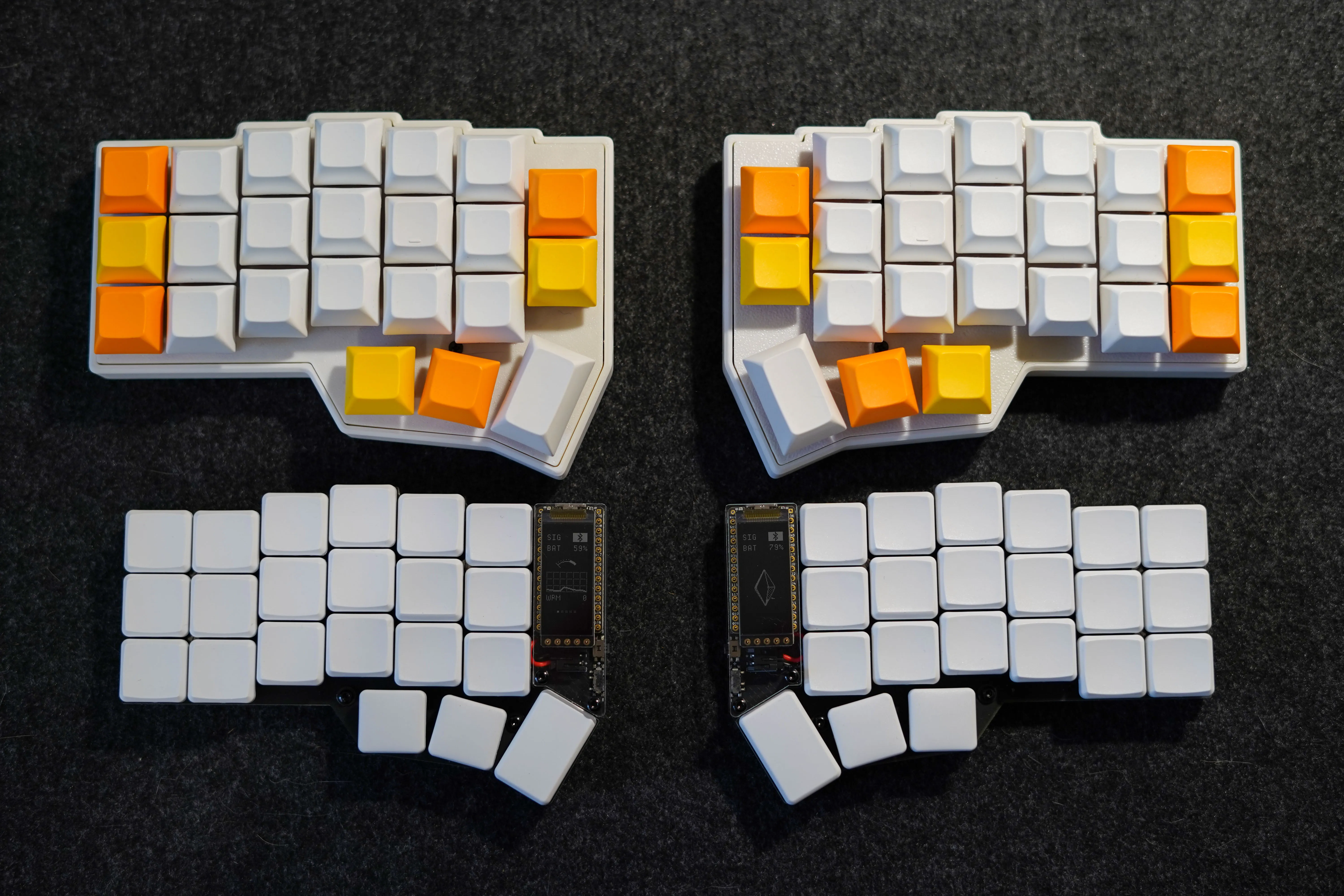 Top: MX corne; Lower: Choc corne