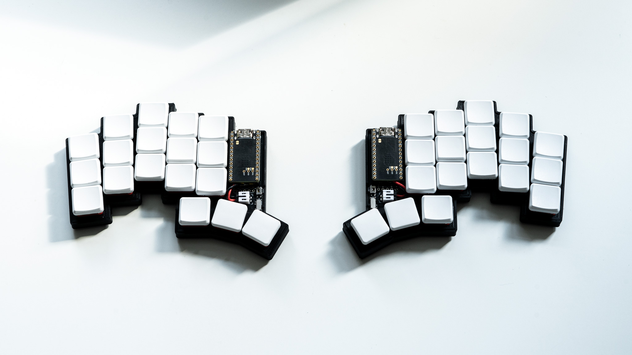 a 36-key split ergonomic keyboard